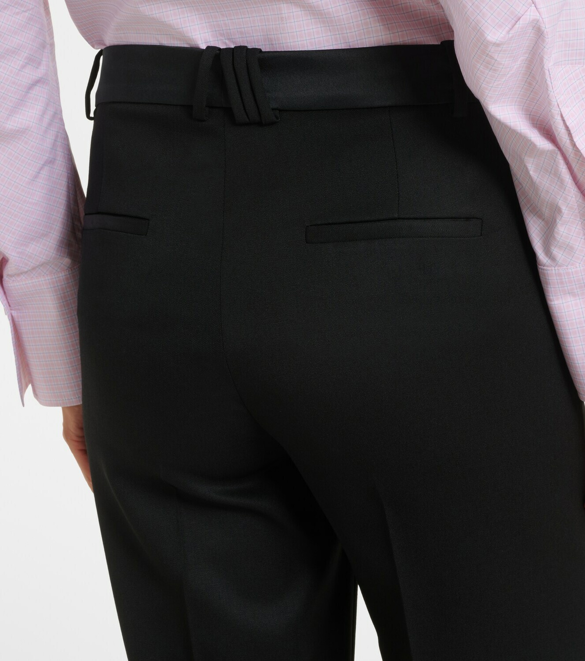 The Attico Virgin wool wide-leg pants