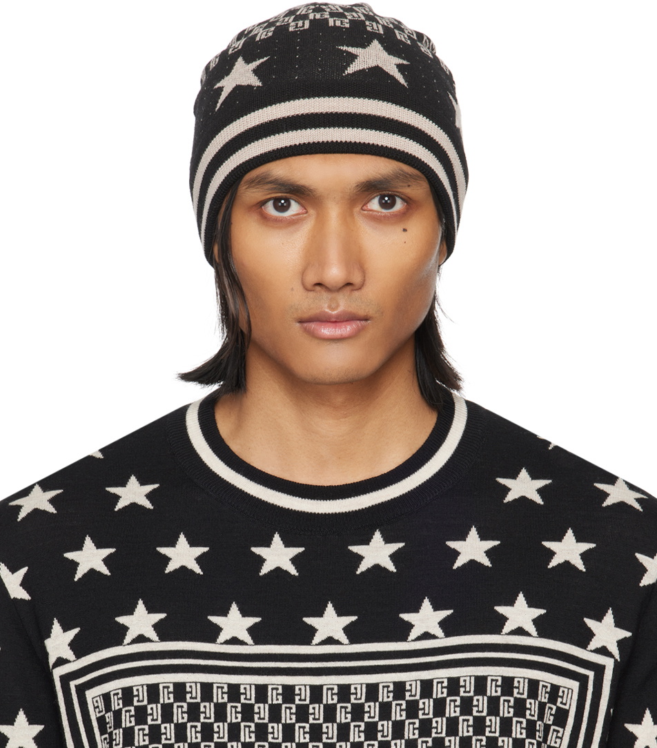 Balmain Black Stars Beanie