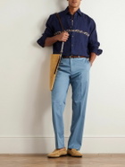 Paul Smith - Straight-Leg Cotton-Blend Twill Trousers - Blue