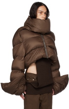 Rick Owens Brown Babel Mountain Down Jacket