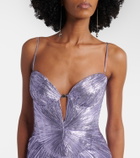 Maria Lucia Hohan Sara silk-blend bustier gown