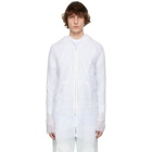 Maison Margiela White Silk Organza Jacket