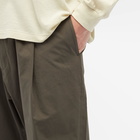 Studio Nicholson Men's Gentile Elasticated Waist Pleat Pants in Black Olive