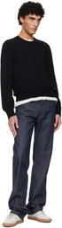 A.P.C. Black Cotton Sweater