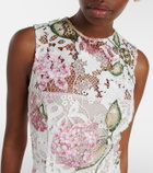 Oscar de la Renta Embroidered cocktail dress