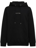 LANVIN - Logo Embroidery Oversized Cotton Hoodie