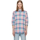 Polo Ralph Lauren Pink & Blue Poplin Long Sleeve Sport Shirt
