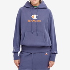 Champion Women's x Beams Boy Hooded Sweat in Blue