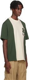 BAPE Green Badges Color Blocking T-Shirt