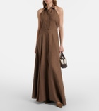 Ralph Lauren Collection Eldred linen maxi dress