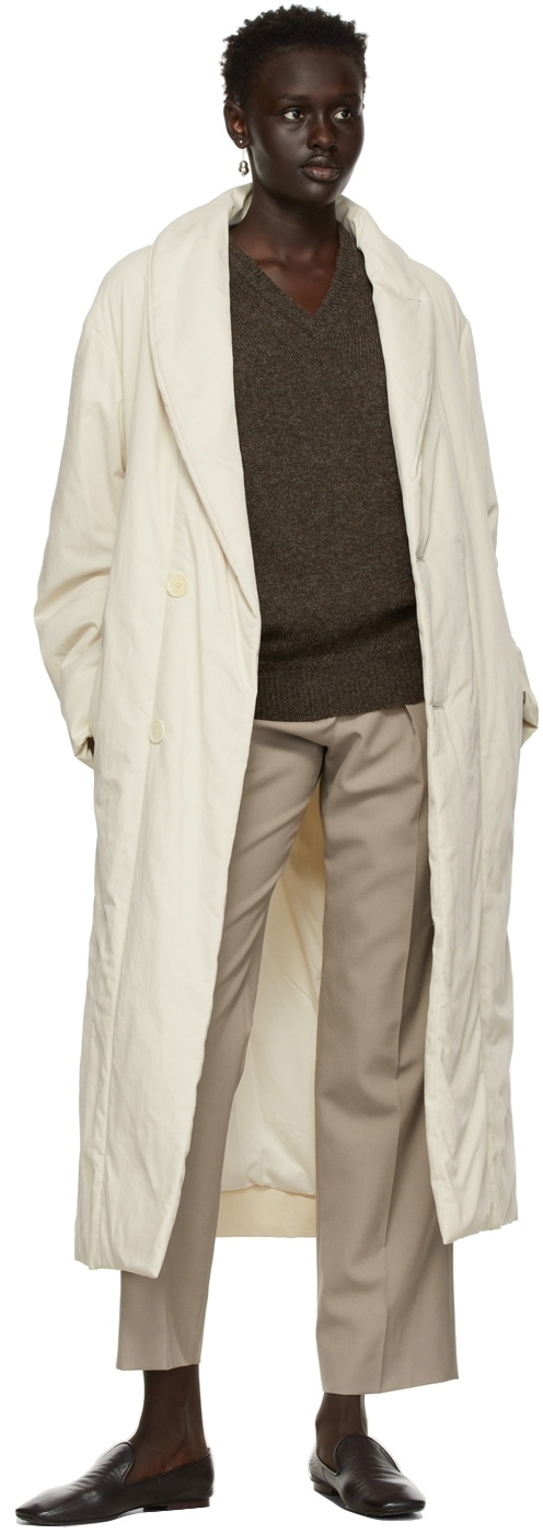 White cotton outlet coat