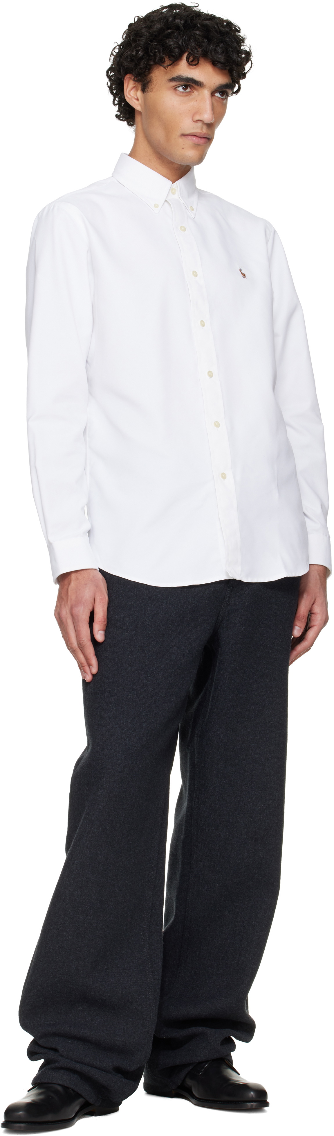 Polo Ralph Lauren White Long Sleeve Oxford Sport Shirt Polo Ralph Lauren