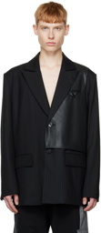 Feng Chen Wang Black Layered Blazer