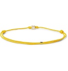 Luis Morais - Cord and 14-Karat Gold Bracelet - Yellow