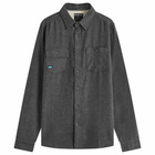 KAVU Men's Langley Flannel Overshirt in Moonless Night