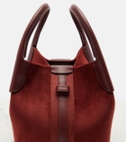 Loro Piana Bale Small leather top-handle bag