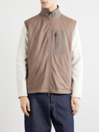 SEASE - Explorer Reversible Padded Cashmere and Wool Gilet - Brown