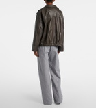 Róhe Checked cotton-blend pajama pants