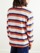 Beams Plus - Striped Cotton T-shirt - Orange