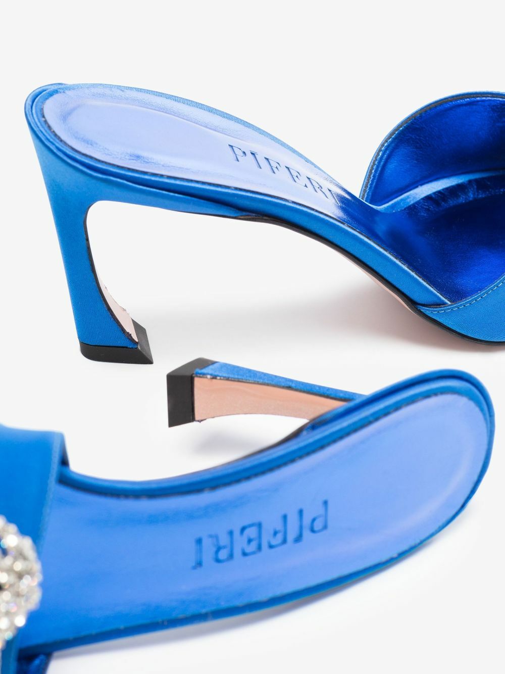 Pīferi Blue Lotta 70 Satin Mules