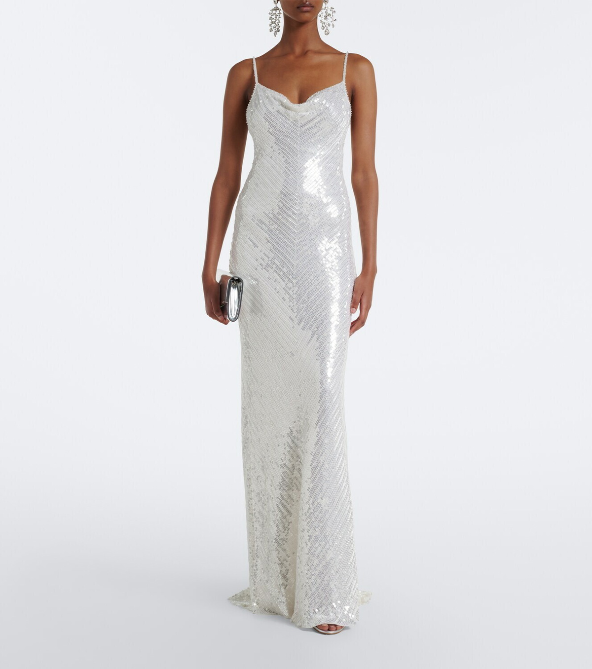 Jenny Packham Shangrila La sequined silk gown