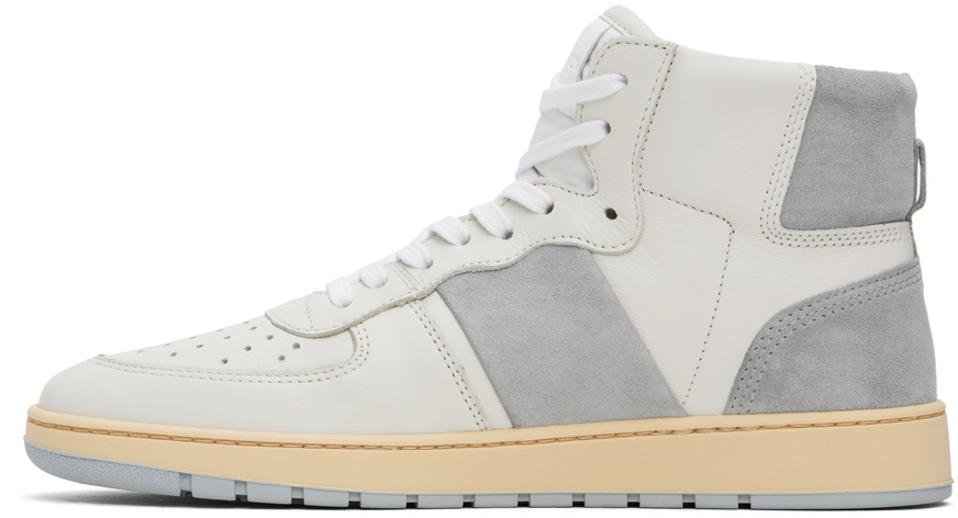 COLLEGIUM Off-White & Gray Pillar Destroyer High Sneakers