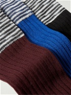 Missoni - Set of Three Ribbed Cotton-Blend Socks - Multi
