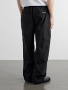 NAHMIAS - Logo-Appliquéd Straight-Leg Shell Sweatpants - Black