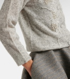 Jacques Wei Beaded alpaca and wool-blend cardigan