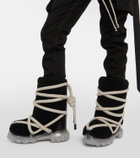 Rick Owens Lunar Tractor shearling ankle boots