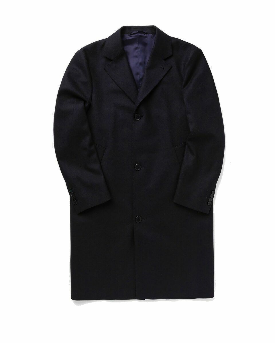 Photo: Officine Générale Soft Jack Italian Wool Ws Blue - Mens - Coats