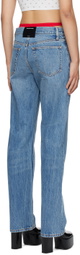 Alexander Wang Blue Bikini Layer Jeans