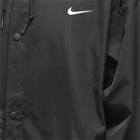 Nike Men's Swoosh Woven Parka Jacket in Black/Coconut Milk