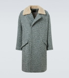 Zegna Herringbone wool and cashmere coat
