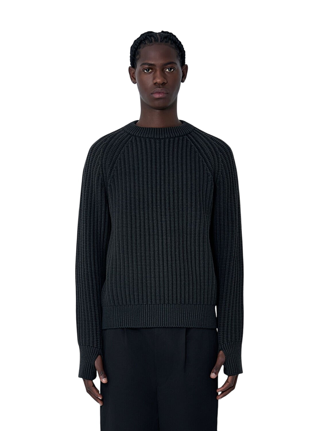 Junya Watanabe Black & Red Jacquard Sweater Junya Watanabe