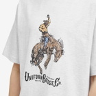 Uniform Bridge Men's Cowboy T-Shirt in White Melange