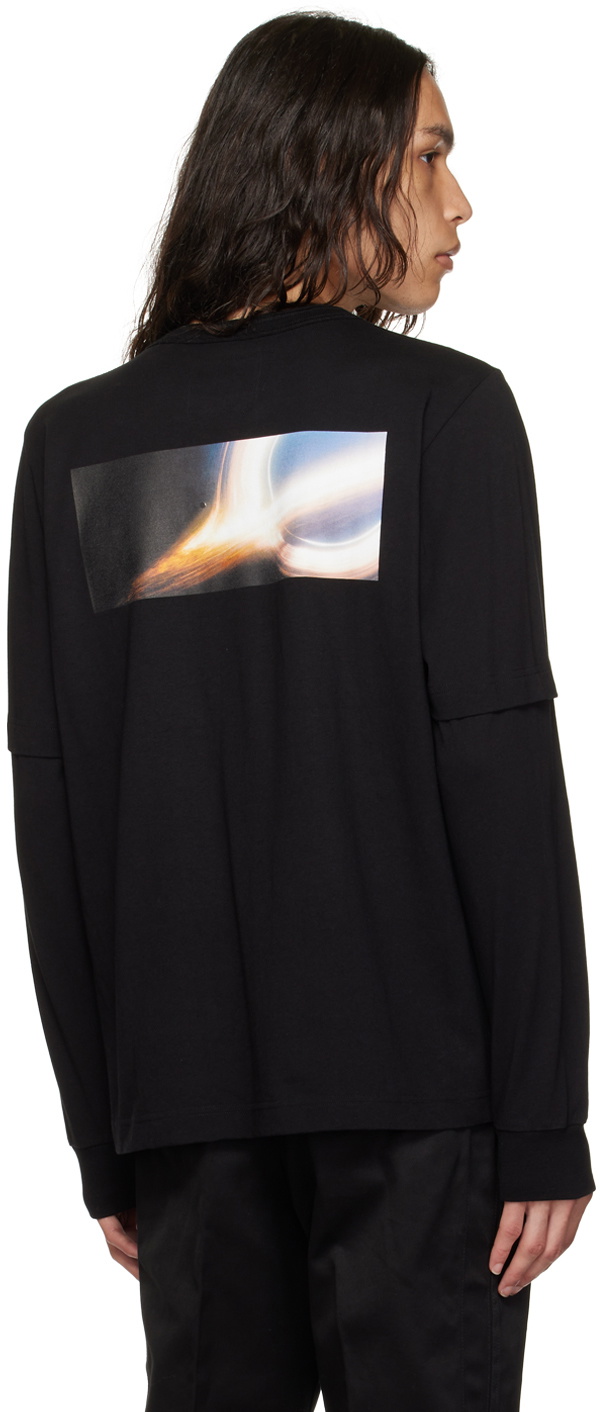 sacai Black Interstellar Long Sleeve T-Shirt Sacai