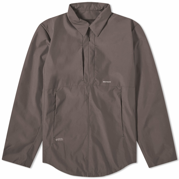 Photo: Norse Projects Men's Jens Gore-Tex Shirt Jacket in Heathland Brown