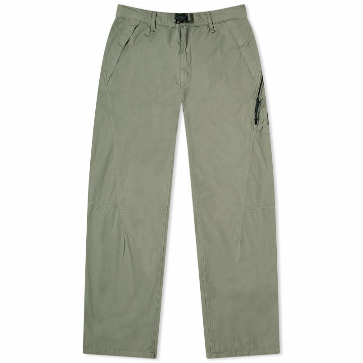 Photo: C.P. Company Men's Micro Reps Loose Utility Pants in Agave Green