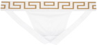 Versace Underwear White & Gold Greca Border Jockstrap