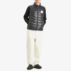 Moncler Men's Shiny Menelao Vest in Black
