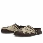 Rick Owens Men's Megalace Slip On Mule in Dark Dust