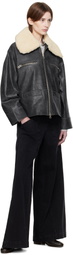 SEA NY Black Kiera Leather Jacket