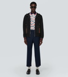 Gucci Web Stripe cotton jersey jacket