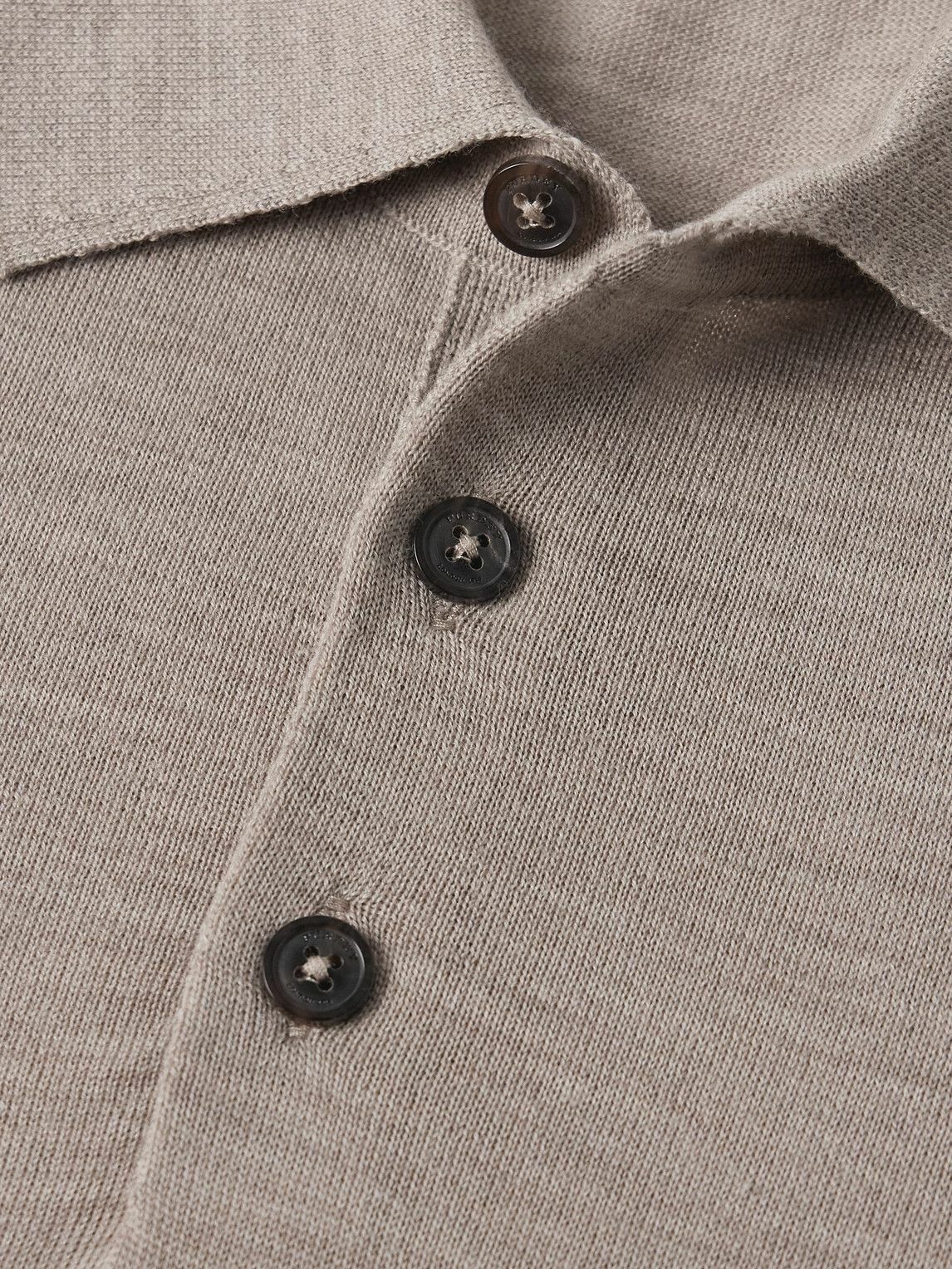 Purdey - Tantallon Slim-Fit Merino Wool Polo Shirt - Neutrals