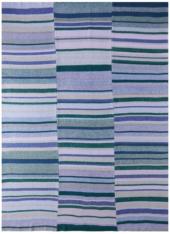 Photo: The Elder Statesman Multicolor Stripe Super Soft Blanket