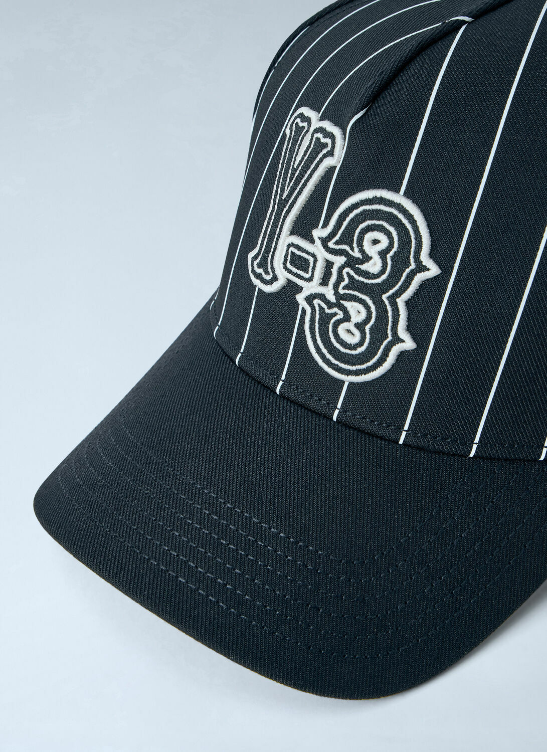 Y-3 Pinstripe Logo Baseball Cap