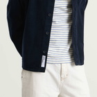 A.P.C. Men's Surchiemise Basile Logo Corduroy Shirt in Dark Navy