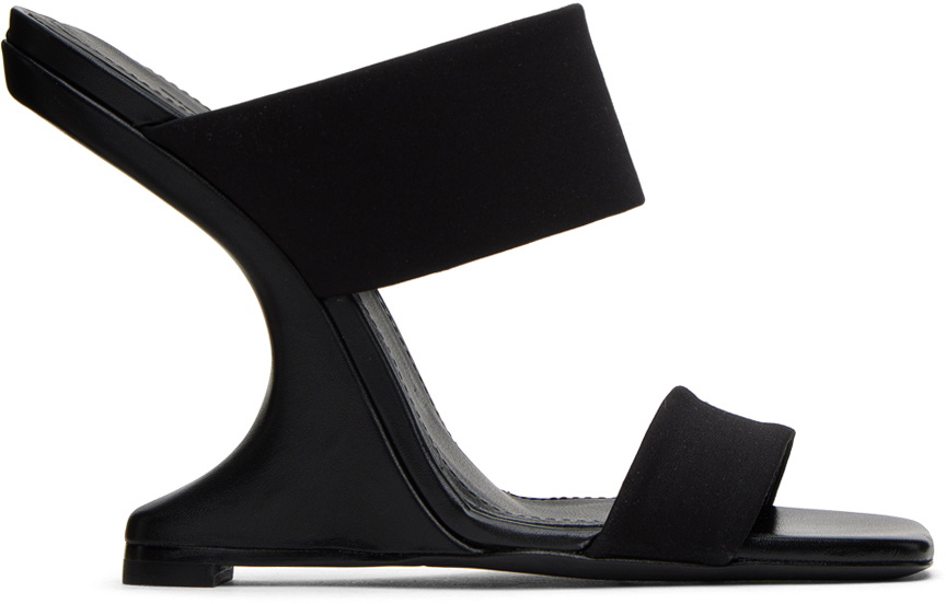 Rick Owens Lilies Black Cantileaver 11 Heeled Sandals