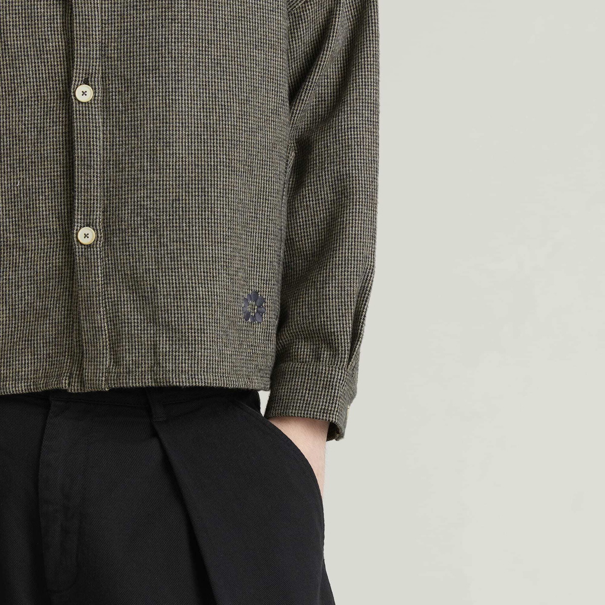 Gander Men's Deans Shirt in Houndstooth